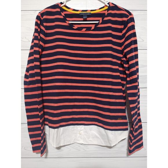 Womens Tommy Hilfiger Long Sleeve Tee sz L - Picture 1 of 5